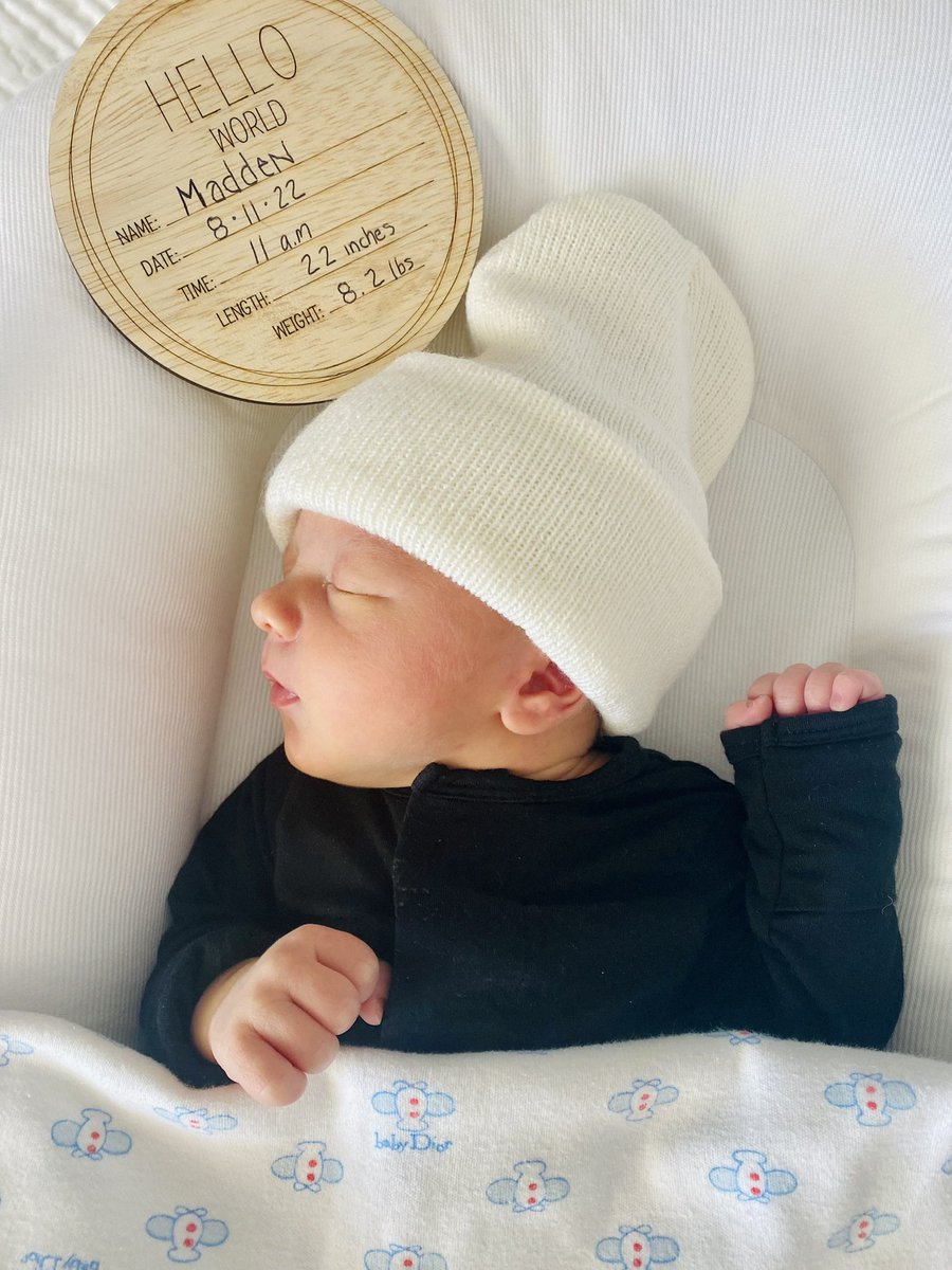 AZCardinals's tweet photo. Congratulations to Julie and Zach Ertz on the birth of their son Madden! https://t.co/d7JZePGLLj