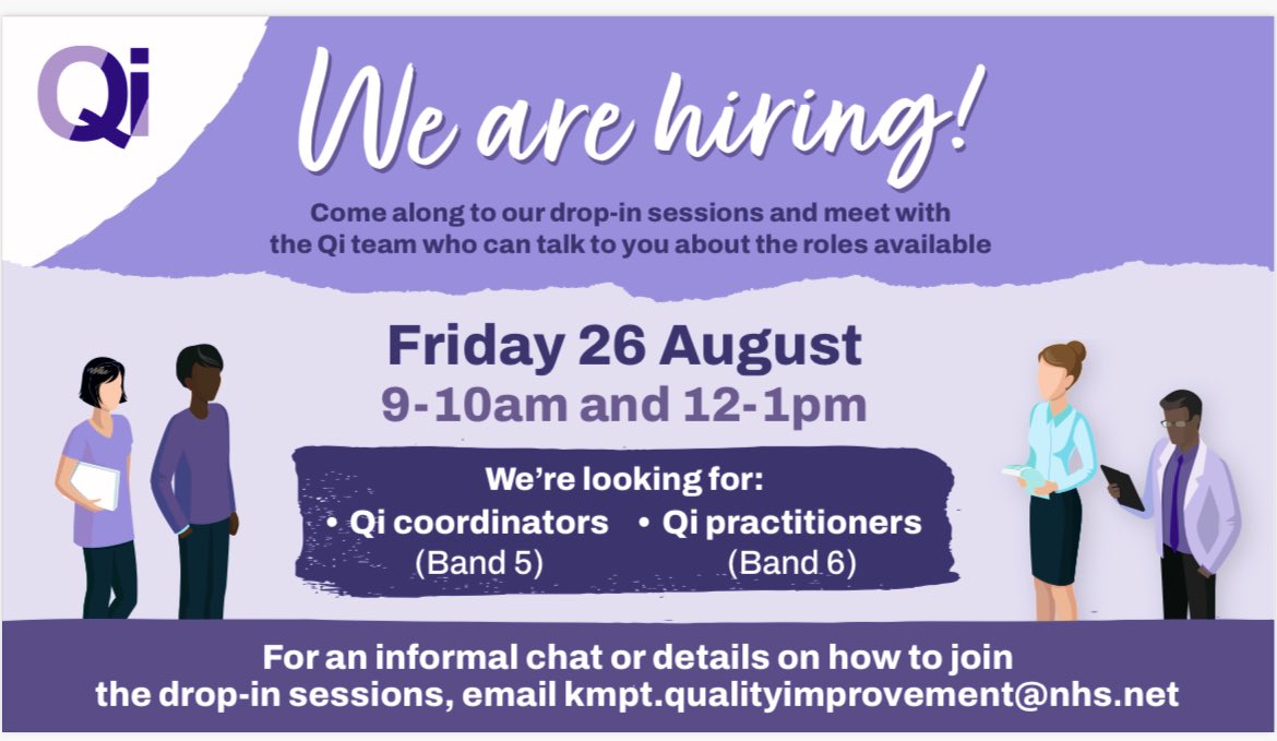 Mudasir Firdosi (@drmfirdosi) on Twitter photo Excited to announce we are expanding our #Qi team. Please come along and say hello. Help us to shape the future of #Qi <a href="/kmptnhs/">KMPT NHS π</a>. #QiTwitter
Drop us an email πππ Excited to announce we are expanding our #Qi team. Please come along and say hello. Help us to shape the future of #Qi <a href="/kmptnhs/">KMPT NHS π</a>. #QiTwitter
Drop us an email πππ