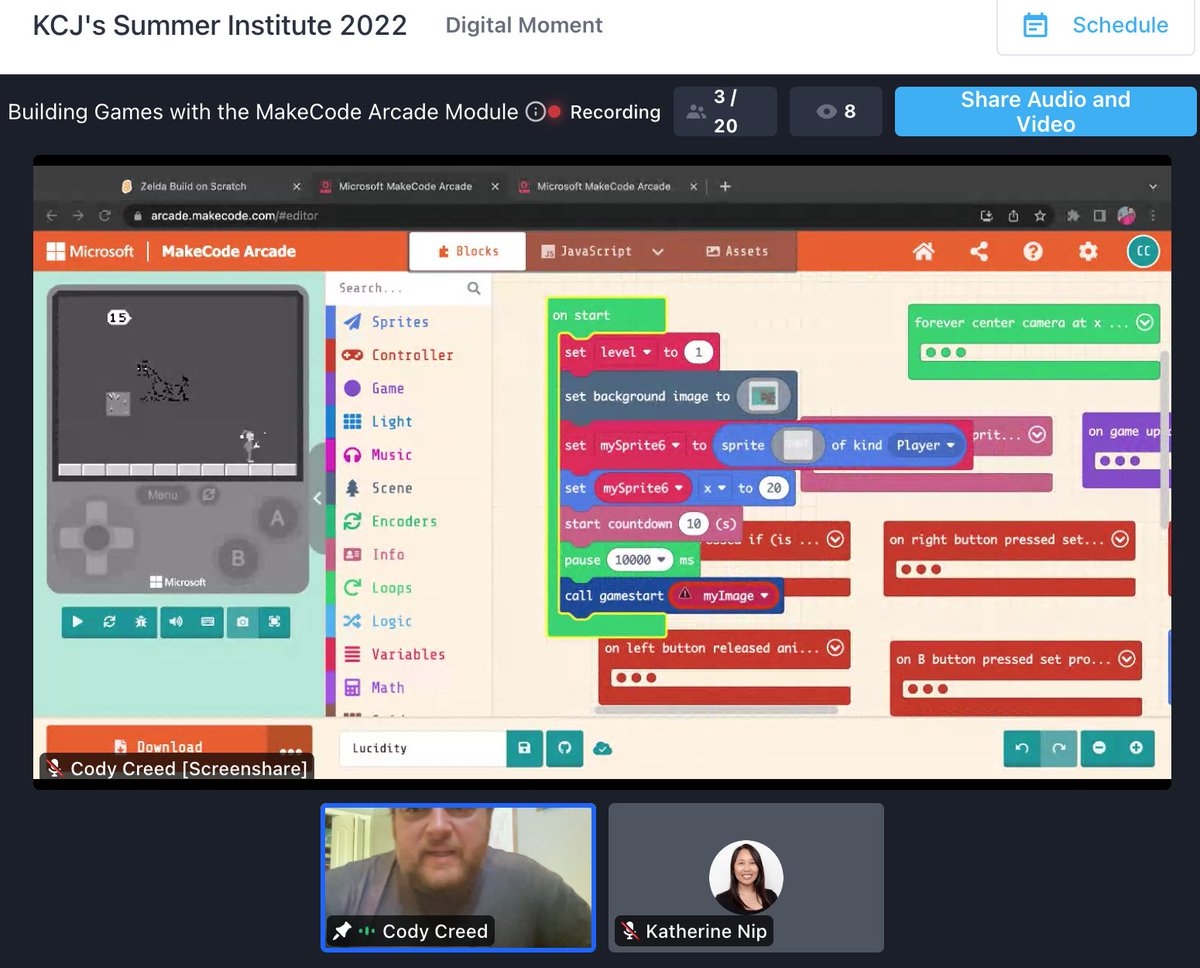 #KCJSummerInstitute #Digital2030🎉 Building Games with the MakeCode ...