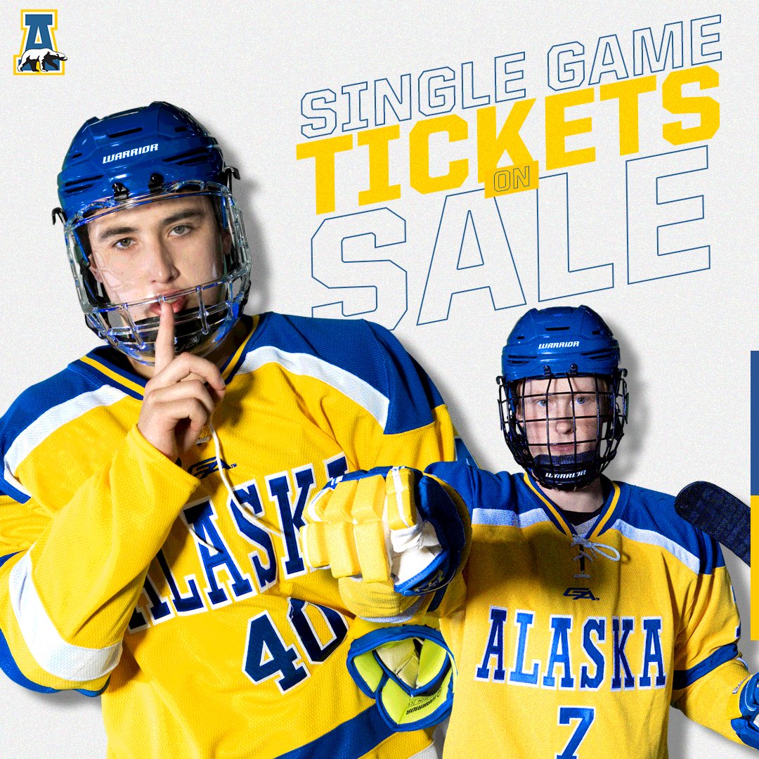 SEASON AND SINGLE-GAME TICKETS AVAILABLE TODAY‼️

Pick up your <a href="/NanooksHockey/">Alaska Hockey</a> season-ticket package or claim your seat for select 2022-23 games TODAY!

🔗 >> bit.ly/nanooks-tickets

#NanookNation x #RuleTheNorth