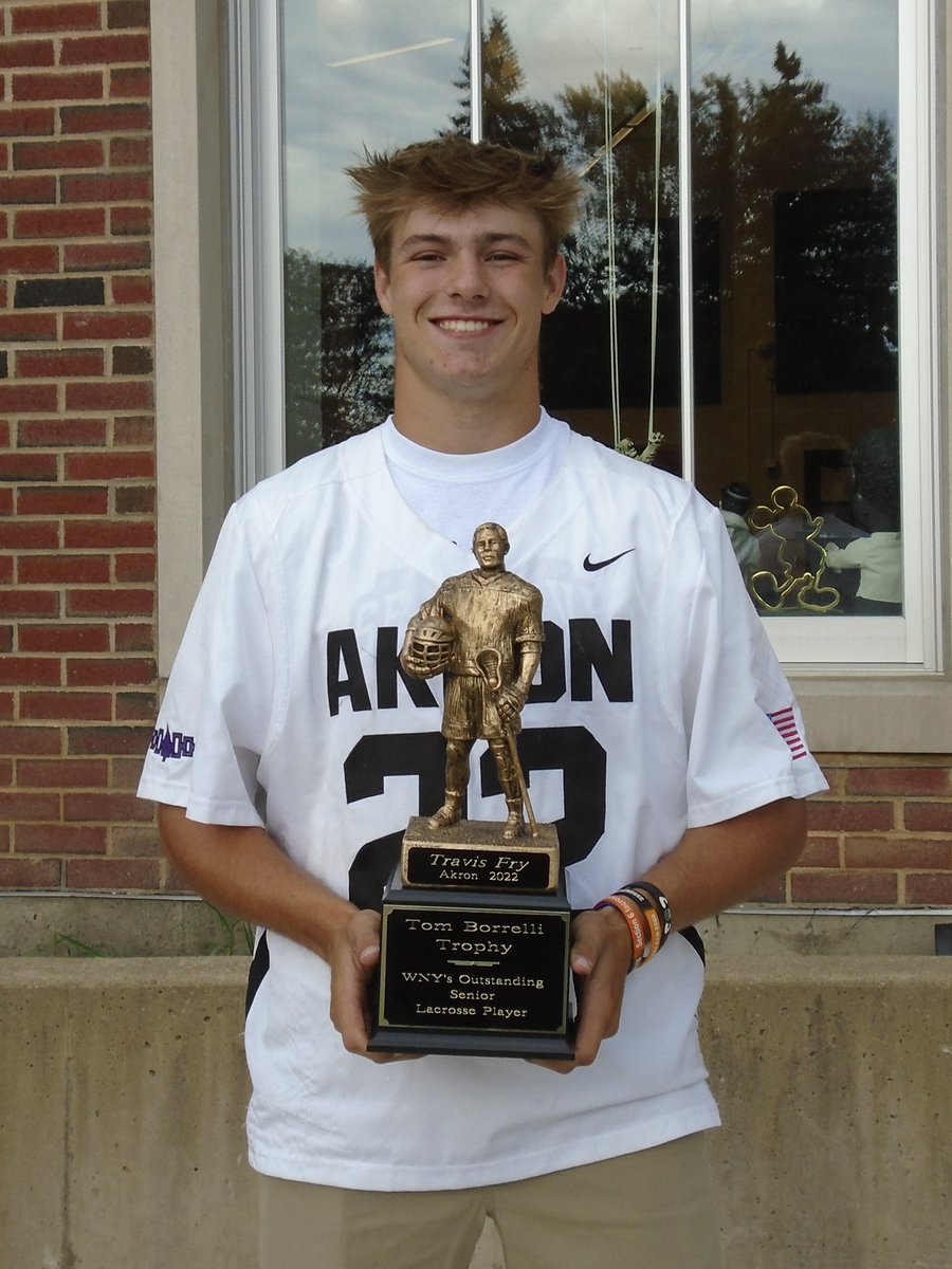 BorrelliAwards's tweet photo. The winners of the 2022 Tom Borrelli Memorial Award as the most outstanding senior lacrosse players in Western New York are: 

Emilee Josker of Frontier 

and 

Travis Fry of Akron.

More details: https://t.co/3OzXum5i0x https://t.co/xjE0MxsAtz