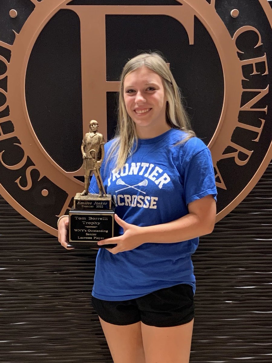 BorrelliAwards's tweet photo. The winners of the 2022 Tom Borrelli Memorial Award as the most outstanding senior lacrosse players in Western New York are: 

Emilee Josker of Frontier 

and 

Travis Fry of Akron.

More details: https://t.co/3OzXum5i0x https://t.co/xjE0MxsAtz
