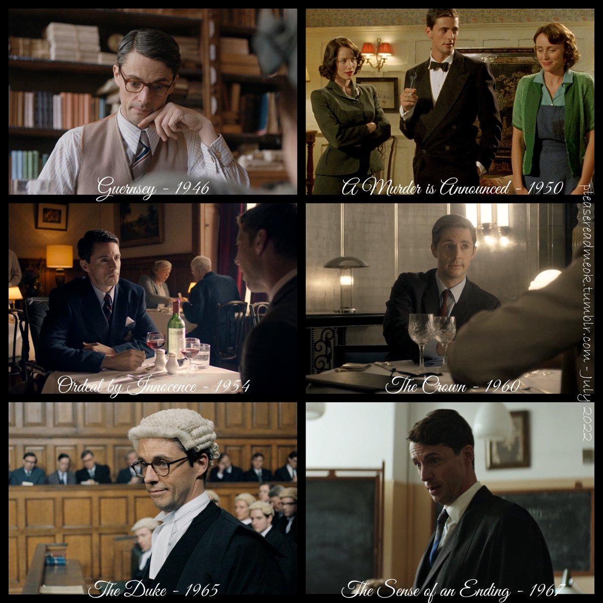 Matthew Goode in ‘Costume Drama’ roles through the ages. Part 4
📷 #matthewgoode in  #theguernseyliteraryandpotatopeelpiesociety #amurderisannounced #ordealbyinnocence #thecrown  #theduke #thesenseofanending