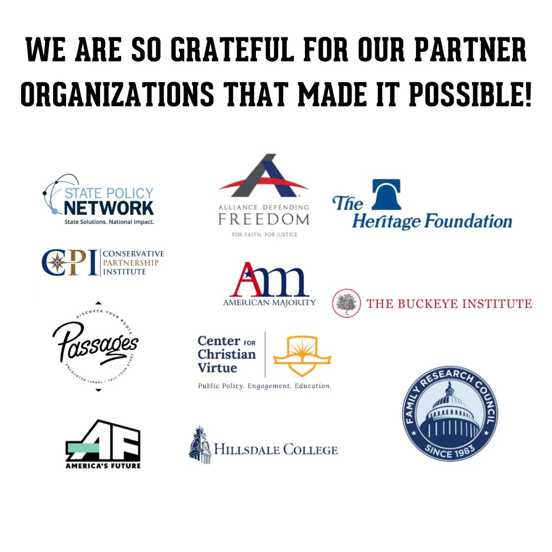 The 2022 #ForgeSummit was the highlight of our summer! We are so grateful for our partner organizations that made it possible! @Heritage @passagesisrael @CCVPolicy @FRCdc @Hillsdale @CPInst @TheBuckeyeInst @ADFLegal @StatePolicy @AFempowers @AM_National