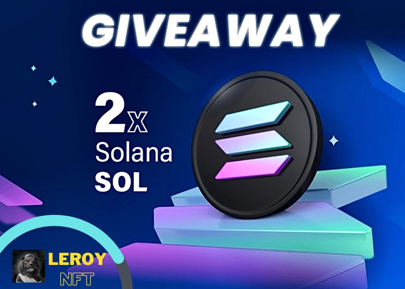 🎁 BIG SOL #GIVEAWAY! 🎁 

Prize:
🏆 2 $SOL -  $80 

To Enter:
1️⃣ Follow me 
2️⃣ RT+❤+🔔
3️⃣ Tag 3 Friends 

⏰24 HR 

#SolGiveaway #NFT #Solana #NFTGiveaways #Giveaway