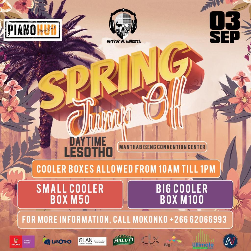 keneuoe_'s tweet image. Cooler boxes will be from 10am - 1pm. 

#SpringJumpOff
#MalutiBeer