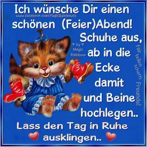 Feierabend für heute 🍷🍹🍺🌺🌸🌞 einen schönen Abend wünsch ich euch