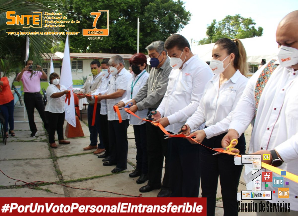 7Snte's tweet photo. 🔸️Se inauguró el pasado martes 16 de agosto el 1er. Circuito de Servicios #SomosSnte7 con asistencia de Compañer@s Trabajador@s de la Educación de la Sección 7 #SNTE, actividad que brindará atención de diferentes dependencia, instituciones y sindicato en un mismo lugar. https://t.co/2vukGPWAke
