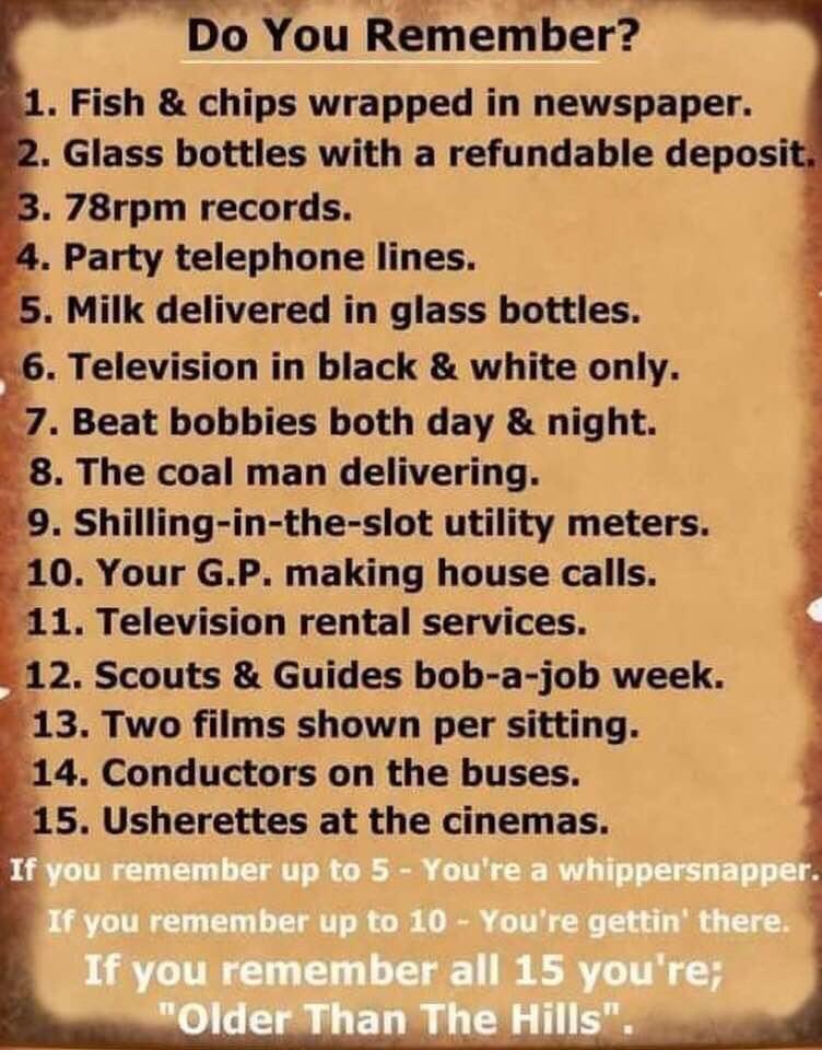 karenfthompson's tweet photo. Peeps of a certain age…
I’m older than the hills ..
How about you ..? https://t.co/LZard53fFR