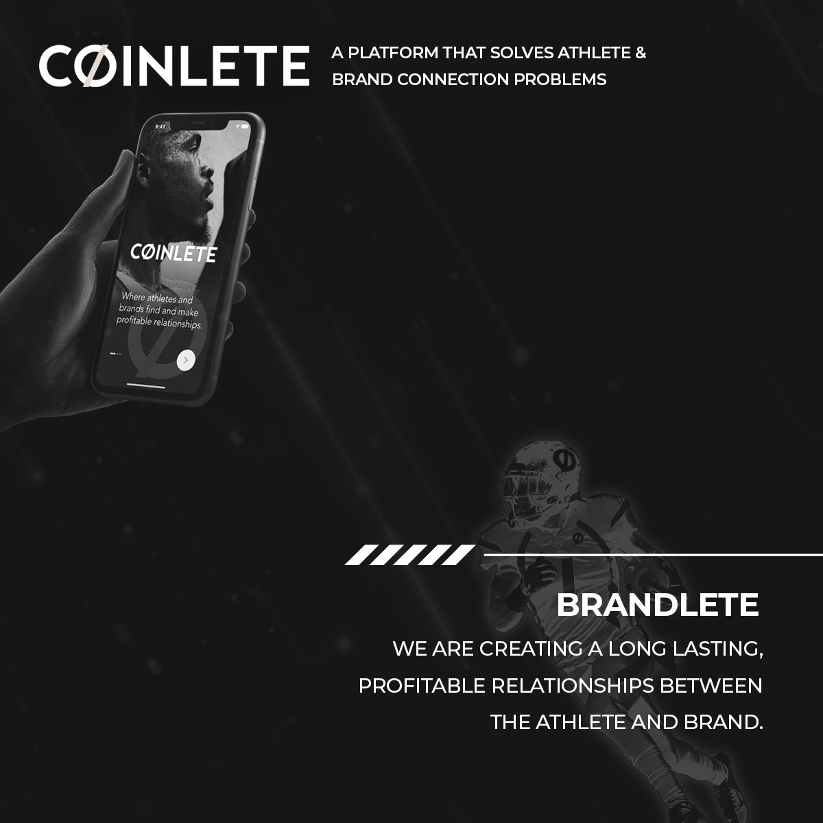 coinlete_'s tweet photo. Our app is the all-in-one solution for Athletes x Brands to create profitable relationships.

Whether it’s for communication, compliance, legality, informative purposes, CØINLETE got you covered. 

#Coinlete #NIL #sportsbusiness #mobileapp #businessathletes https://t.co/h4hC1MhD61