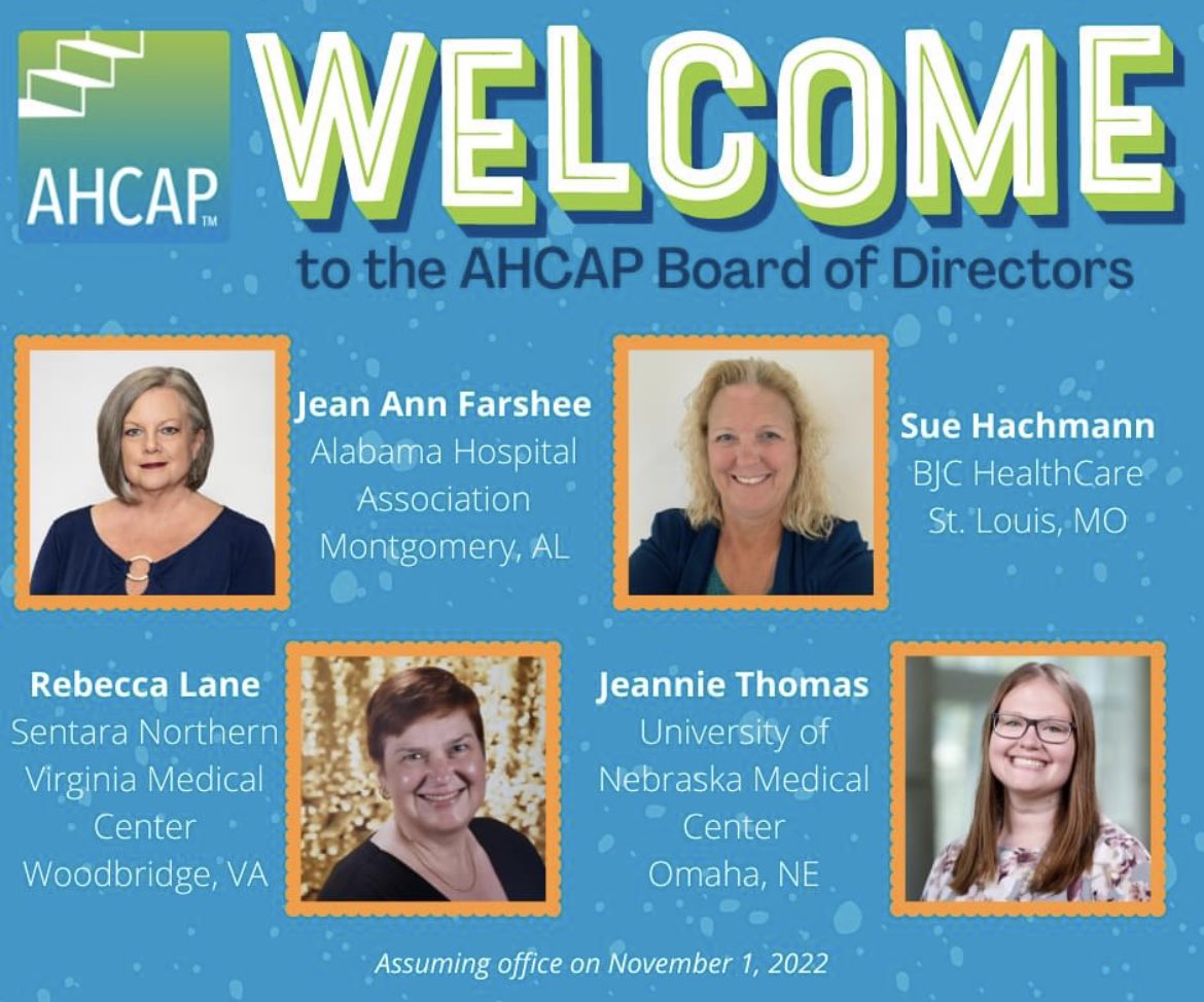 Leadership is present in all aspects of our team! Congratulations to Jeannie Thomas’s appointment to the @HealthAdminPro Board of Directors! Our administrative assistants are the backbone of our division!