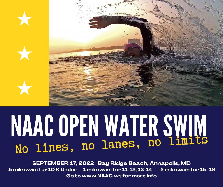 NAACSwim's tweet photo. No lanes, no lines, no limits!  Join us on September 17th for the NAAC Open Water Fall Splash.  See our website for more details! https://t.co/1T3kEU8LeM