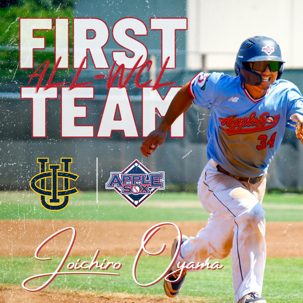 Wenatchee AppleSox (@applesox) on Twitter photo Joichiro Oyama from <a href="/UCIbsb/">UCI Baseball</a> amazed us all summer by breaking AppleSox records for stolen bases, walks, runs and plate appearances en route to winning WCL co-MVP yesterday. Simply put, he had one of the best seasons in AppleSox history. #SoxAreHot Joichiro Oyama from <a href="/UCIbsb/">UCI Baseball</a> amazed us all summer by breaking AppleSox records for stolen bases, walks, runs and plate appearances en route to winning WCL co-MVP yesterday. Simply put, he had one of the best seasons in AppleSox history. #SoxAreHot