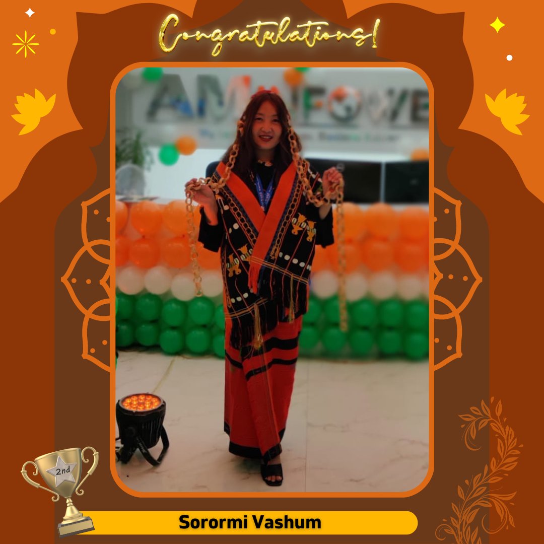 AMInfoweb's tweet photo. AM Infoweb celebrated auspicious 75th Independence Day in vibrant Traditional attire representing their native states.🇮🇳

We're glad to share the winners as it was very difficult for us to choose them.😍

#azadikaamritmahotsav #traditionalwear #officecelebrations #winners #AMites https://t.co/LZGS20qFXo