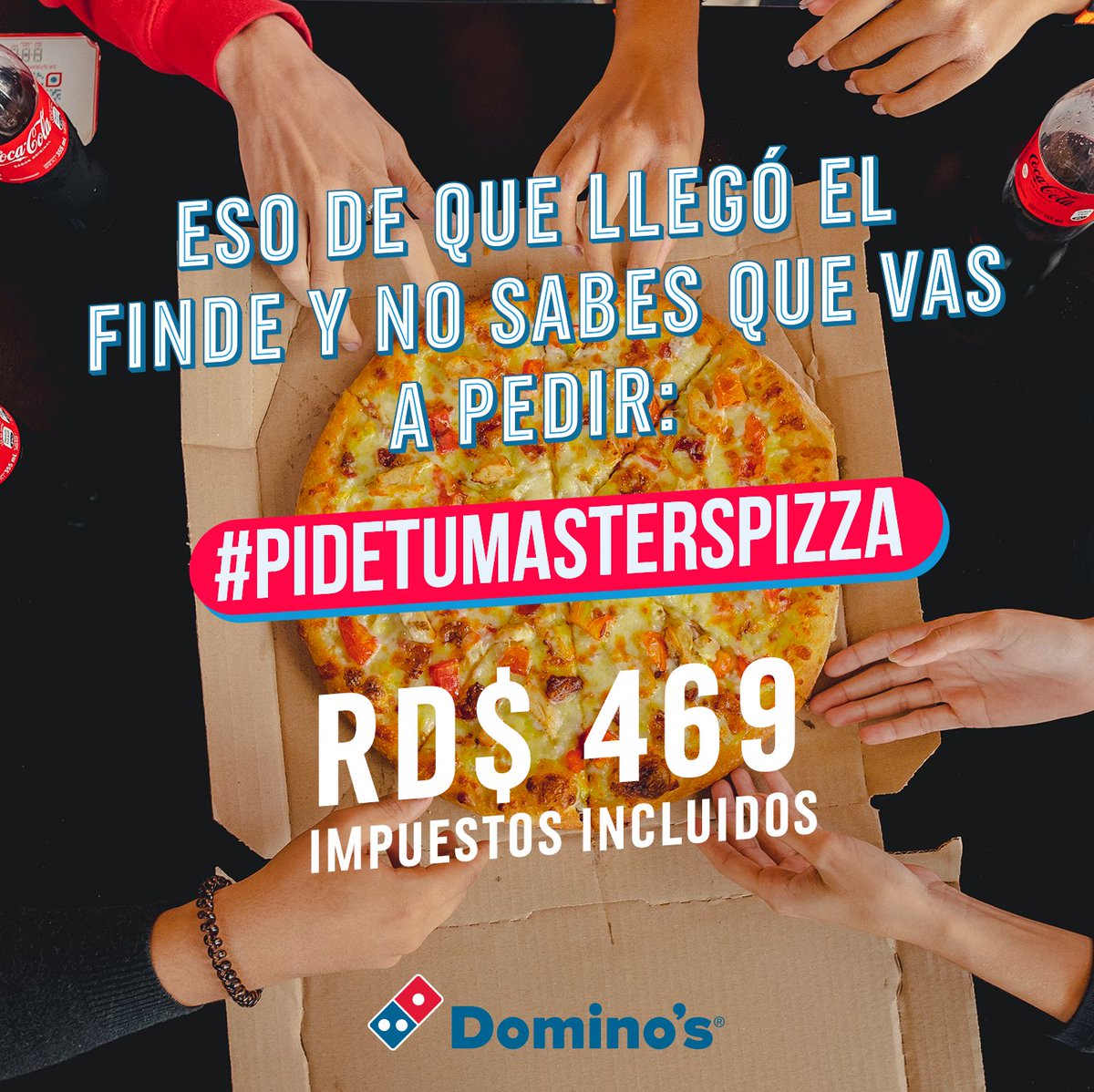 Finde y ¿No tienes na’ armao’ todavía? 😳 Pues hagámoslo #FindeDeMastersPizzas 🍕

#DominosRD
#DominosContigo
#DominosEnCasa
#MastersPizzas