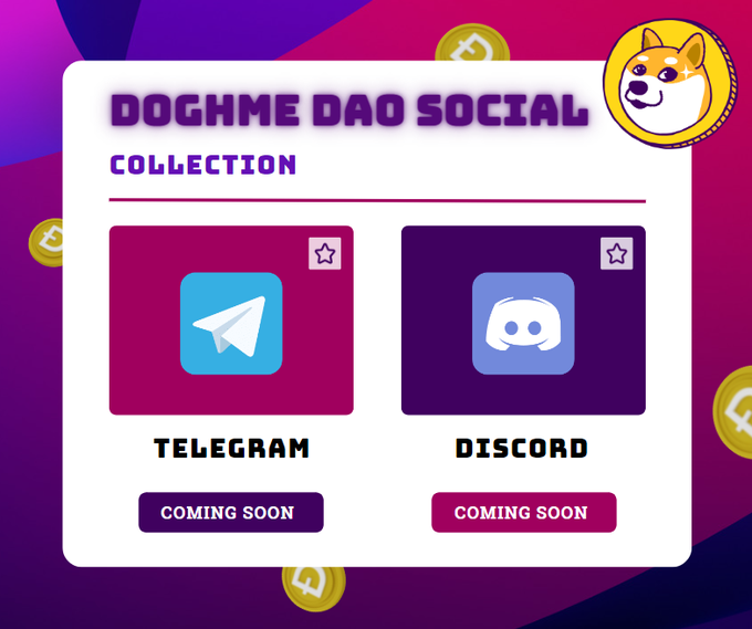 DogeDoghmeDAO's tweet image. Telegram &amp;amp; Discord are coming later this week, don't miss the previews 🚀

- Like &amp;amp; RT 
- Comment with 2 Friends ! 

Giveaway price : Early Investors Roles 

#DogeChain #ForkOHM #Yuzu #DogeCoin #doge #DeFi #dogecoin