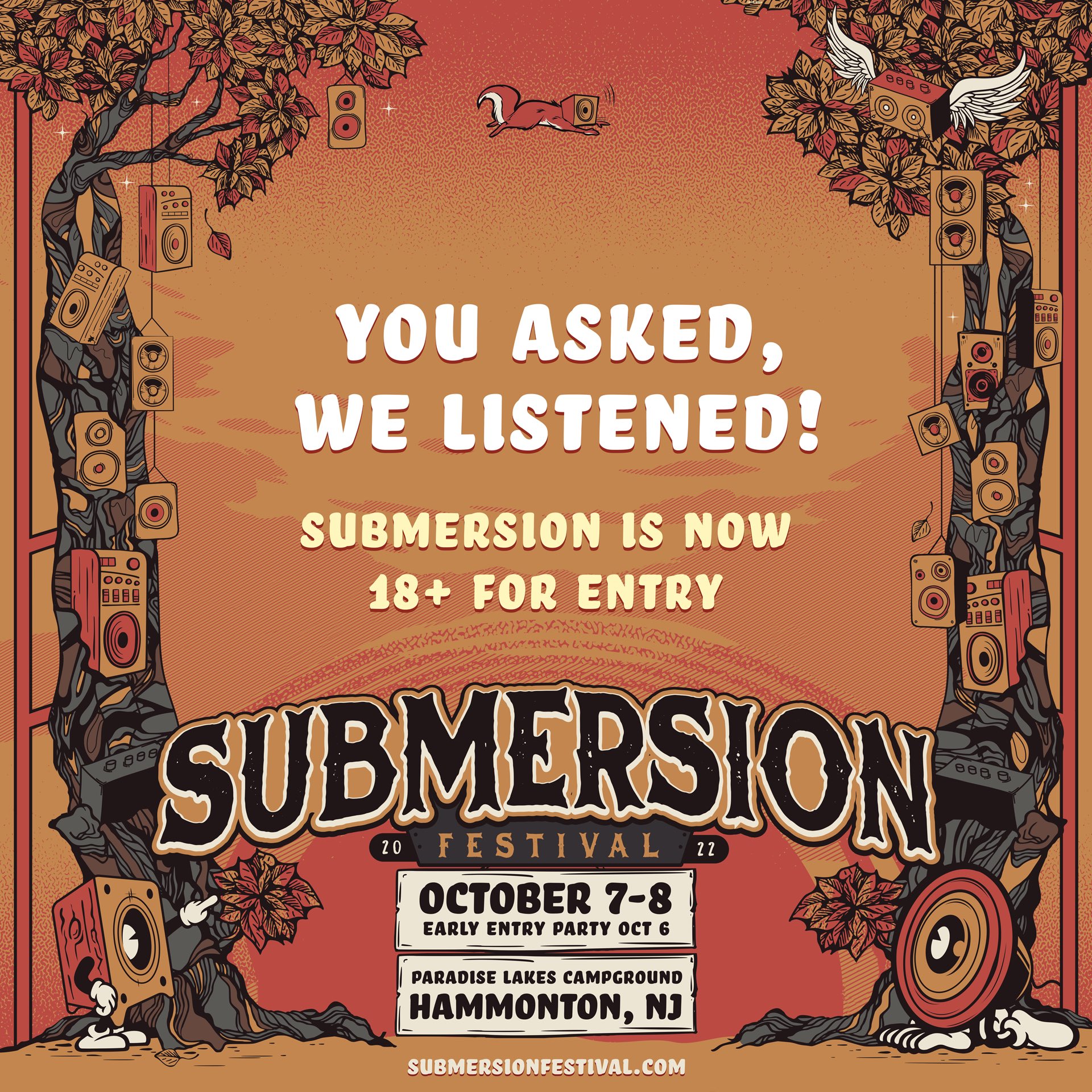 Submersion Festival on Twitter "🚨UPDATE🚨 After the overwhelming amount