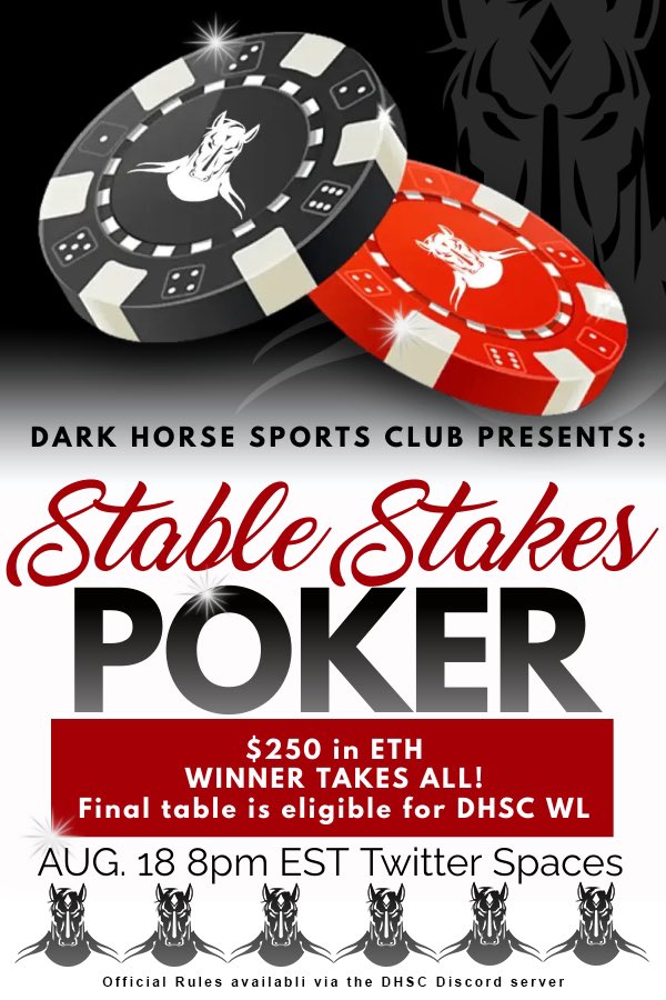 Tonight at 8 EST… winner takes all!! ♠️💯 @DHSC_NFT <a href="/DMNDClub/">Diamond Club</a>