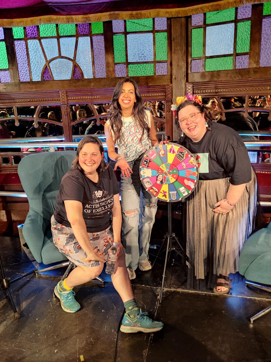 '@Alisonspittle and @josielong had a blast hosting the first EVER #WheelOfMisfortune live show with guest @Abiclarkecomedy – and the outrageous listener stories didn’t disappoint! #EdinburghCringe #BBCEdFest Listen on @BBCSounds > bbc.co.uk/sounds/brand/p…