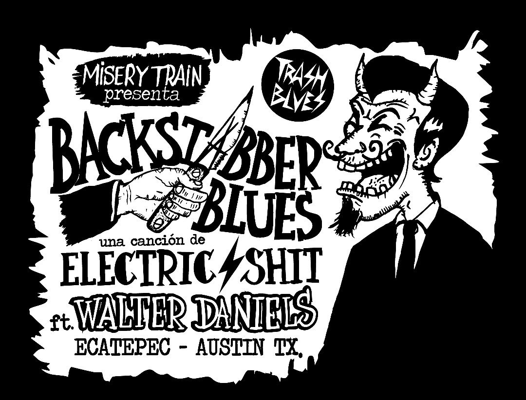 Backstabber Blues t-shirt!
Amigxs todxs:
Estamos por sacar este diseño para una serie de chidas camisetas de nuestra querida banda.
Solo 200 varos en preventa 😎
¿Quieres una? Manda inbox para mas información 🧑‍💻🖤⚡️
#electricshit #walterdaniels #backstabberblues #bluespunk