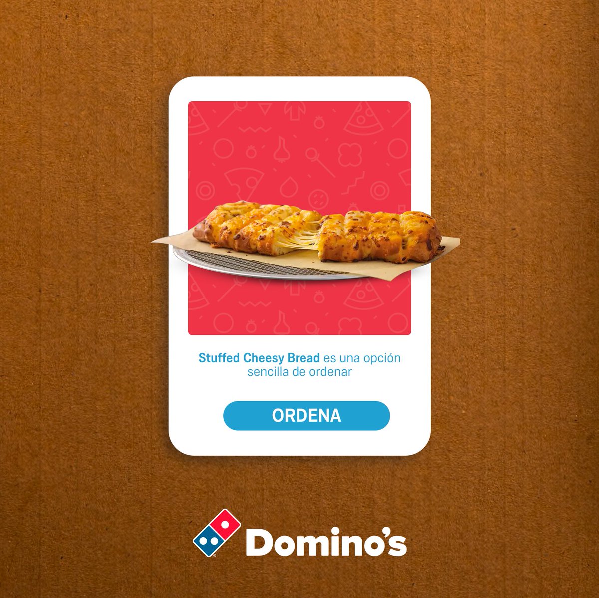 Si quieres irte por la vía fácil, hoy puedes pedirte un Stuffed Cheesy Bread. 🍕🥖 Ordénalo rápido y sencillo.🤯🍕

Ordena en Dominos.com o en tu DominosApp.

#DominosRD
#DominosContigo
#DominosEnCasa