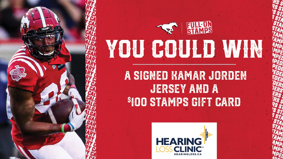 Want to win a signed Jorden jersey and a $100 Stamps Store gift card!? Entering is simple:

🏈 RT this post
🏈 Follow <a href="/TheHearingLoss/">Hearing Loss Clinic</a>

It's that easy!