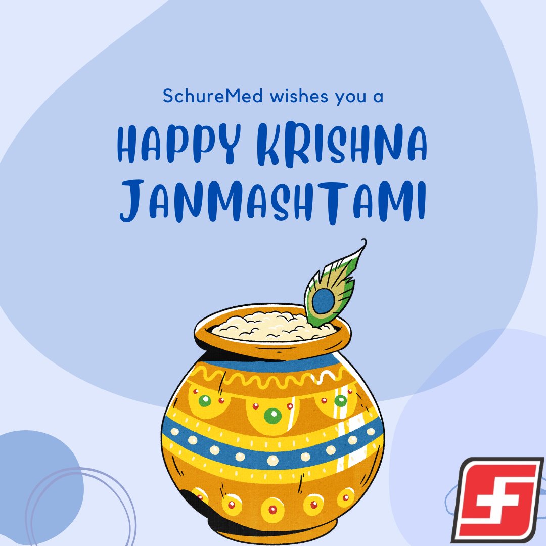 SchureMed's tweet photo. Wishing you all very Happy Janmashtami! https://t.co/f15GIsMz7I