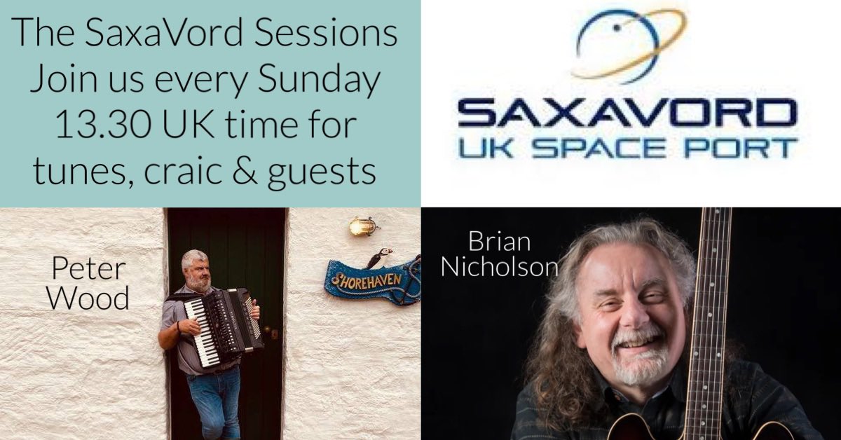 peterwoodmusic's tweet photo. Hope you can put every Sunday 1.30pm in your diary and join Peter & Brian and sometimes special guests for an hour of music and fun on the SaxaVord Spaceport Facebook page.
Watch this space 🚀 #space #music #folkmusic #shetlandspaceport #accordion #guitar #songs https://t.co/i9ubO58RBV