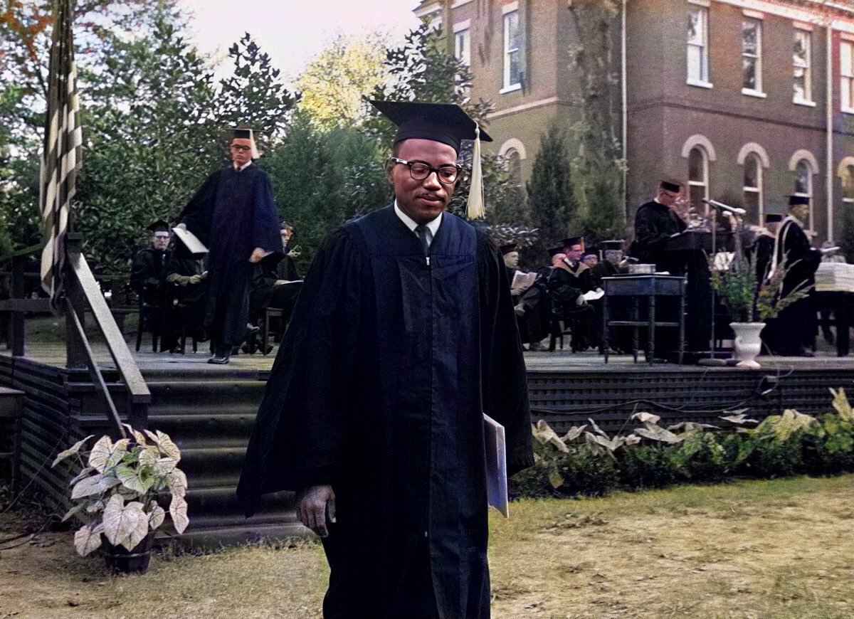 On this day in 1963, James Meredith received a bachelor’s degree from the University of Mississippi, becoming the first black man to graduate from the school.

He was the first black student to attend the University of Mississippi.