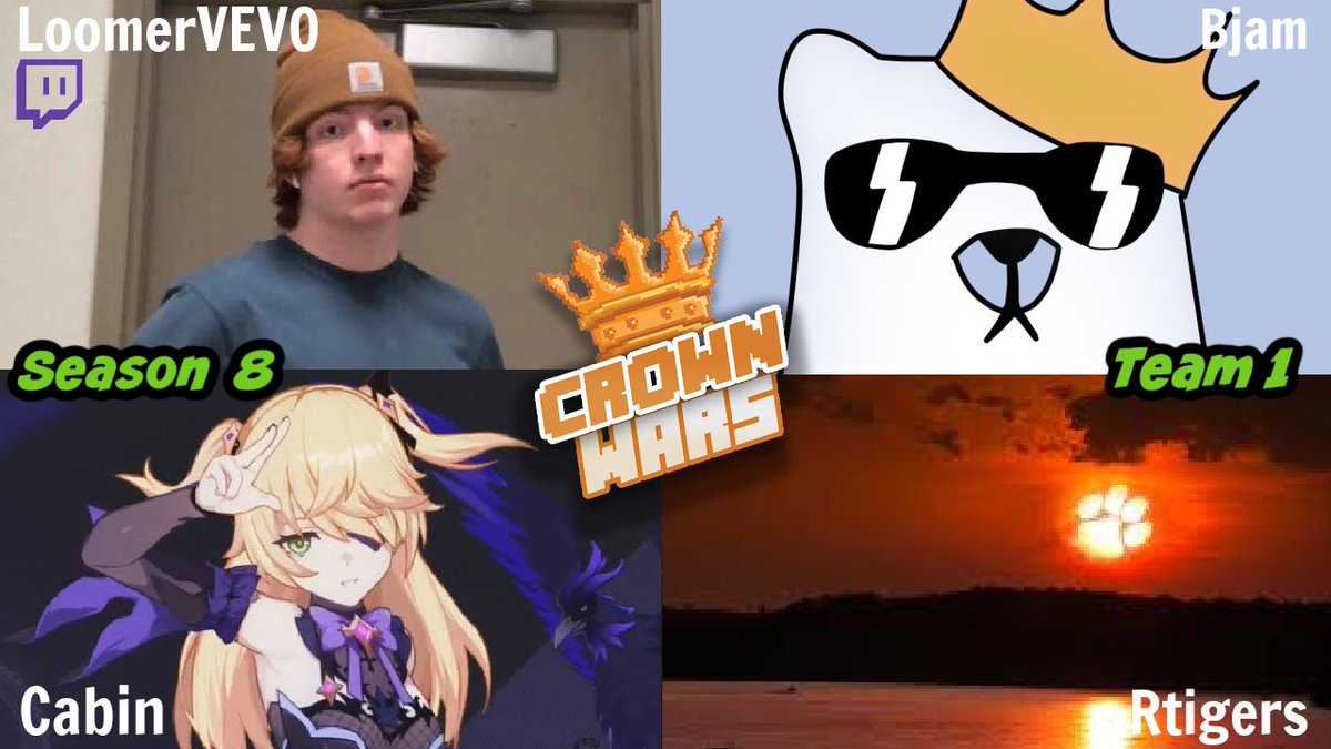 RVM3_ttv's tweet photo. ANNOUNCING TEAM ONE of Crown Wars Season 8 ( Bed Wars Tournament hosted by Crown Corp. Discord ). Watch the event August 28th to see which team wins! @LoomerVEVO @bearbeary9 @Cqbin_ https://t.co/6WOSjY4r2p