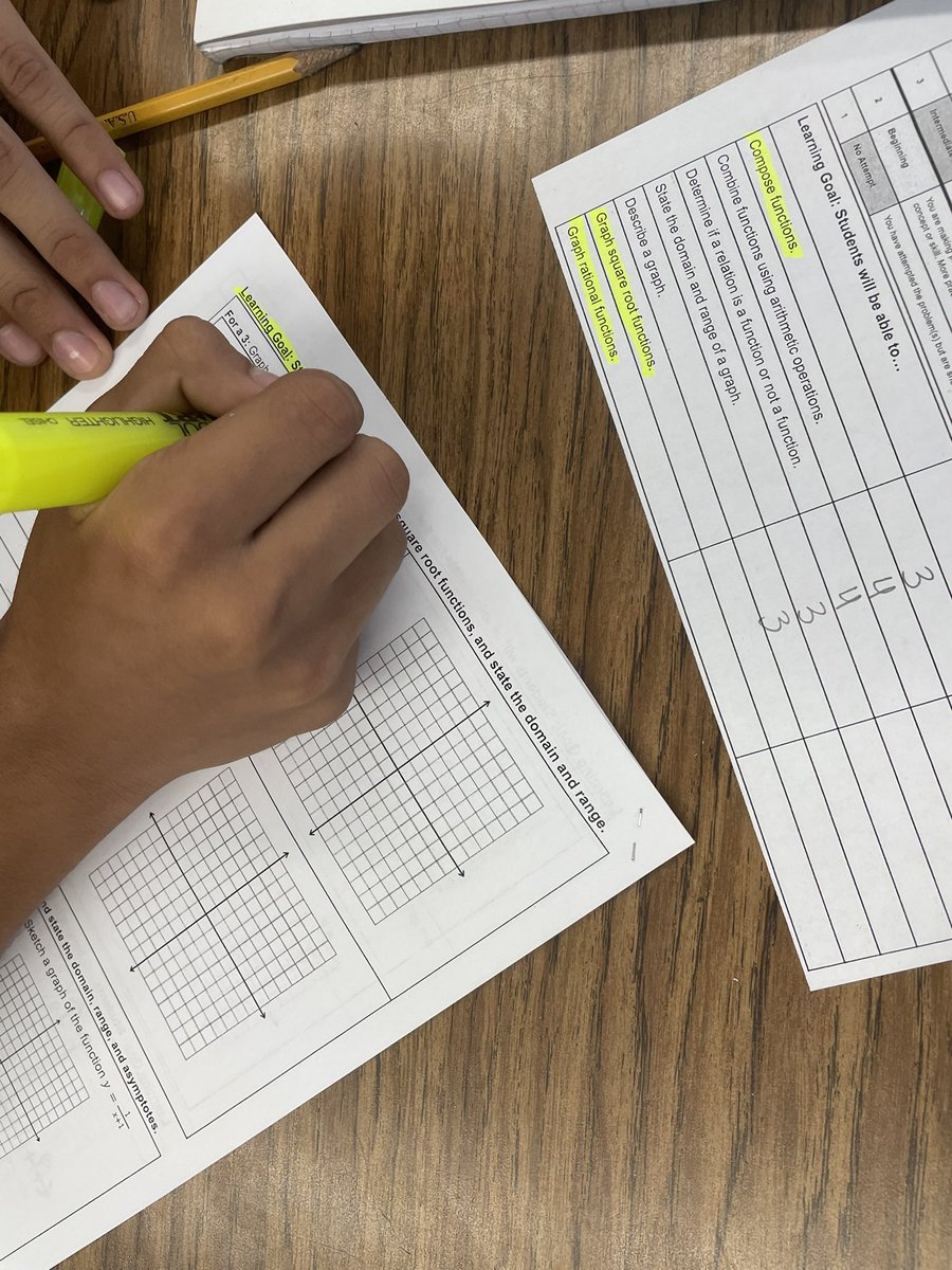 mckeemath's tweet image. How we Show Our Understanding in this #ThinkingClassroom! Before the test Ss record their current score for each topic, then highlight the topics they still need to show or improve! #iteachmath #mtbos