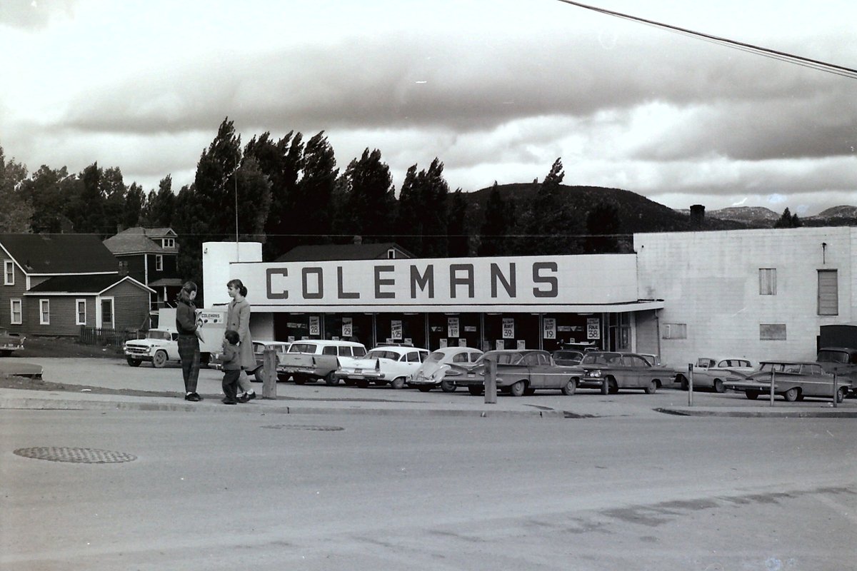 CBrookMuseum's tweet photo. Check out today's post featuring a black and white photograph of Colemans on Caribou Road, circa 1960s.

@colemansfoods @CornerBrook @CBPublicLibrary @TheRooms_NL @manltweets @boiradio @BerniceCBC https://t.co/1NVE4lfu6Q