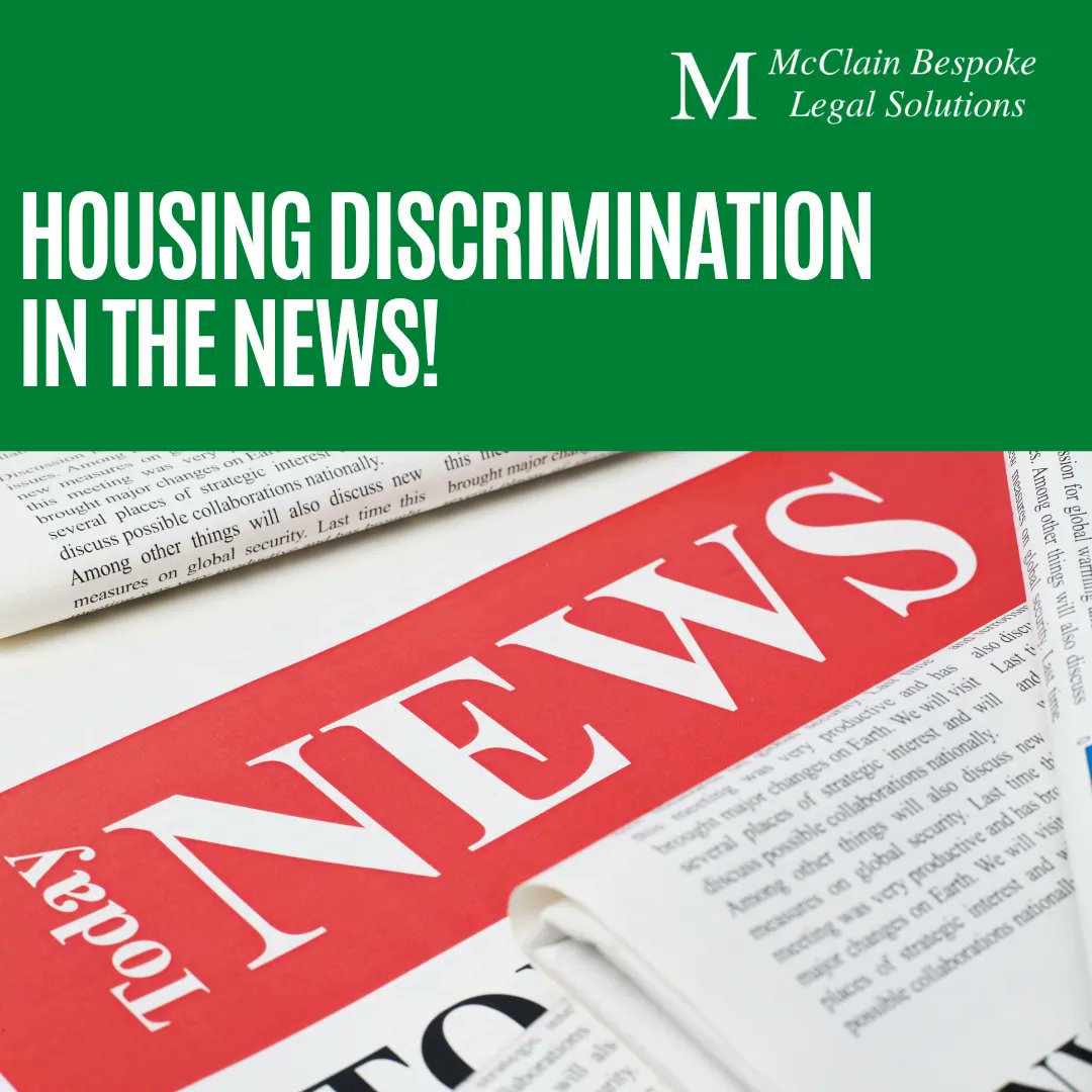 In our latest blog post we've pinpointed several recent news reports of housing discrimination in #Texas.

Sadly, this is still a problem faced by many minority groups, like immigrants, #BIPOC &amp; the #LGBTQ community. 

buff.ly/3zLCHAN