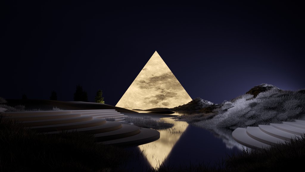 I see a triangle moon rising. 

#aftereffects #photoshop #artoftheday #artsy #artcollective #dailyrender #design #graphicdesign #digitalart #motiongraphics #motion #3dillustration #3dmodeling #3drender #cinema4d #cd4 #3dart #3D #illustrator #designspiration #digartshare #collage