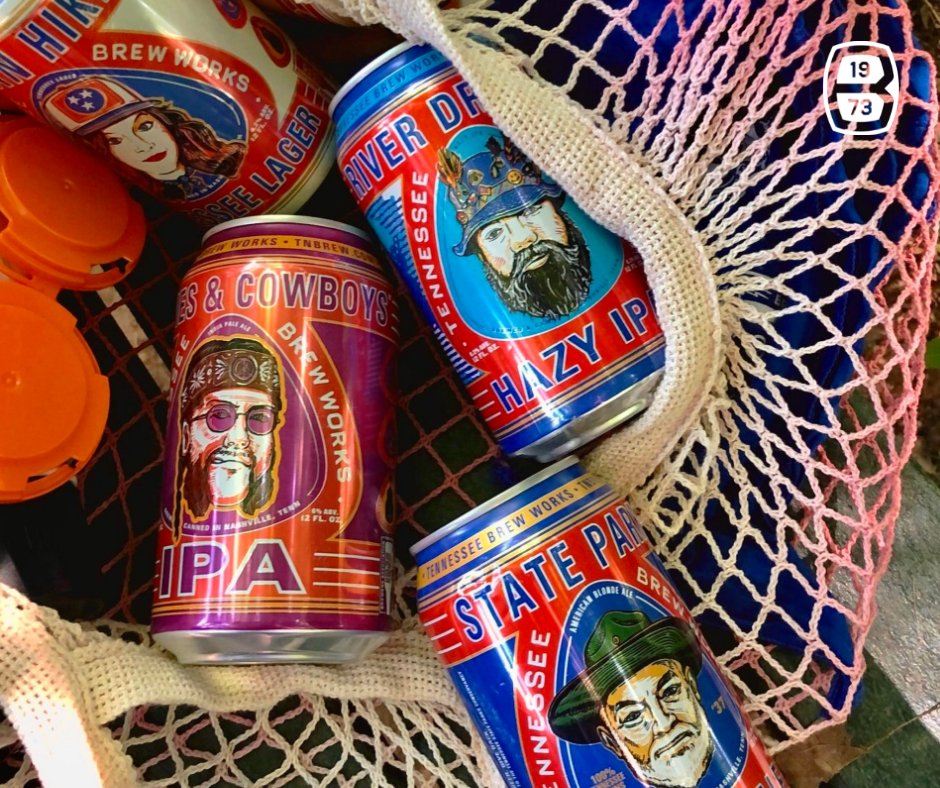 bluegrassbev's tweet photo. It's Tennessee Brew Works Thursday! Snag some Hippies & Cowboys, River Drifter, Walk the Lime, Urban Hiker and State Park. #tnbrewworks https://t.co/QZ43v26DV2