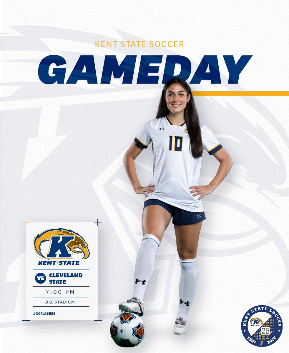 KentStSoccer's tweet image. 𝗚𝗔𝗠𝗘𝗗𝗔𝗬 𝗜𝗦 𝗕𝗔𝗖𝗞!🤩 Ready to start the season off right‼️

🆚 @CSU_WomenSoccer 
⏰ 7:00 P.M. 
🏟️ Zoeller Field at Dix Stadium 
📺 t.ly/Xydd
📊 t.ly/cv8b

#GoFlashes ⚡