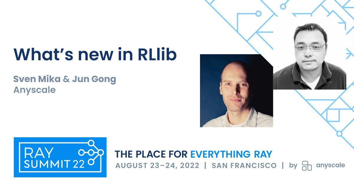 Ray_Summit_Live's tweet photo. With Ray 2.0, our goal is to make #RLlib even more intuitive, easy to extend, and performant for various research and production use cases.

Check out what we have in store at #RaySummit: https://t.co/0ENS8cB9kV https://t.co/zdZvzMVqhT