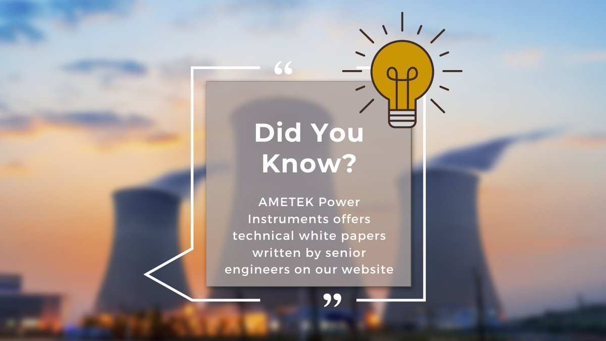 We offer technical white papers written by senior engineers that shed light into different aspects of technical processes and product considerations. Learn more about power quality standards, UPLC considerations, fiber optic communications and more: ow.ly/Szgq50KhZjA.