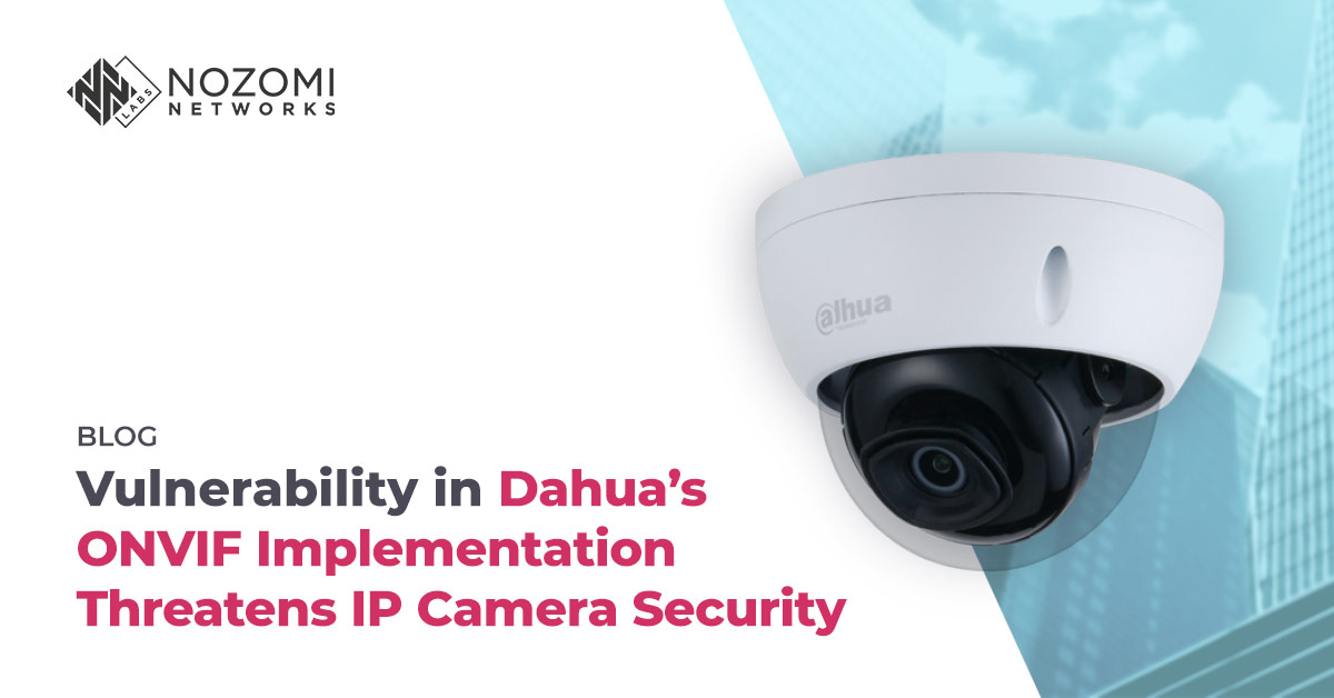 nozominetworks's tweet photo. A vulnerability discovered by our Labs team could be abused by attackers to compromise network cameras. By sniffing a previous unencrypted ONVIF interaction, a threat actor could replay the credentials in a new request toward the camera.

Read more: https://t.co/cihSL4Dyqh https://t.co/DT7MvSEWdr