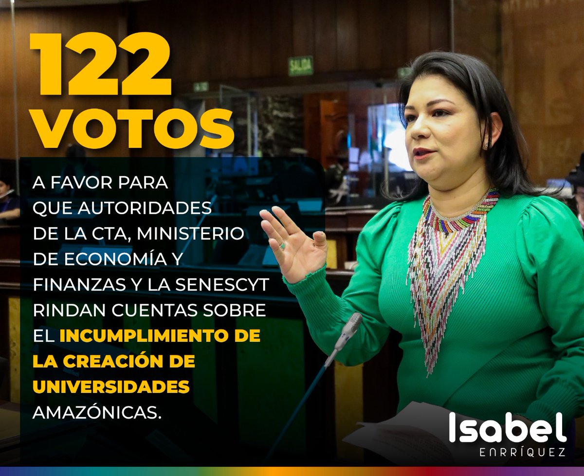 Isabel_EJ's tweet photo. 💪🏼🗣️ Somos la voz de cerca de 10 mil jóvenes bachilleres que salen cada año de la amazonía y que buscan prepararse  para alcanzar el sueño de obtener un título de tercer nivel, porque no existe universidades en Sucumbíos, Orellana, Morona Santiago y Zamora Chinchipe. https://t.co/cyHGFKY998