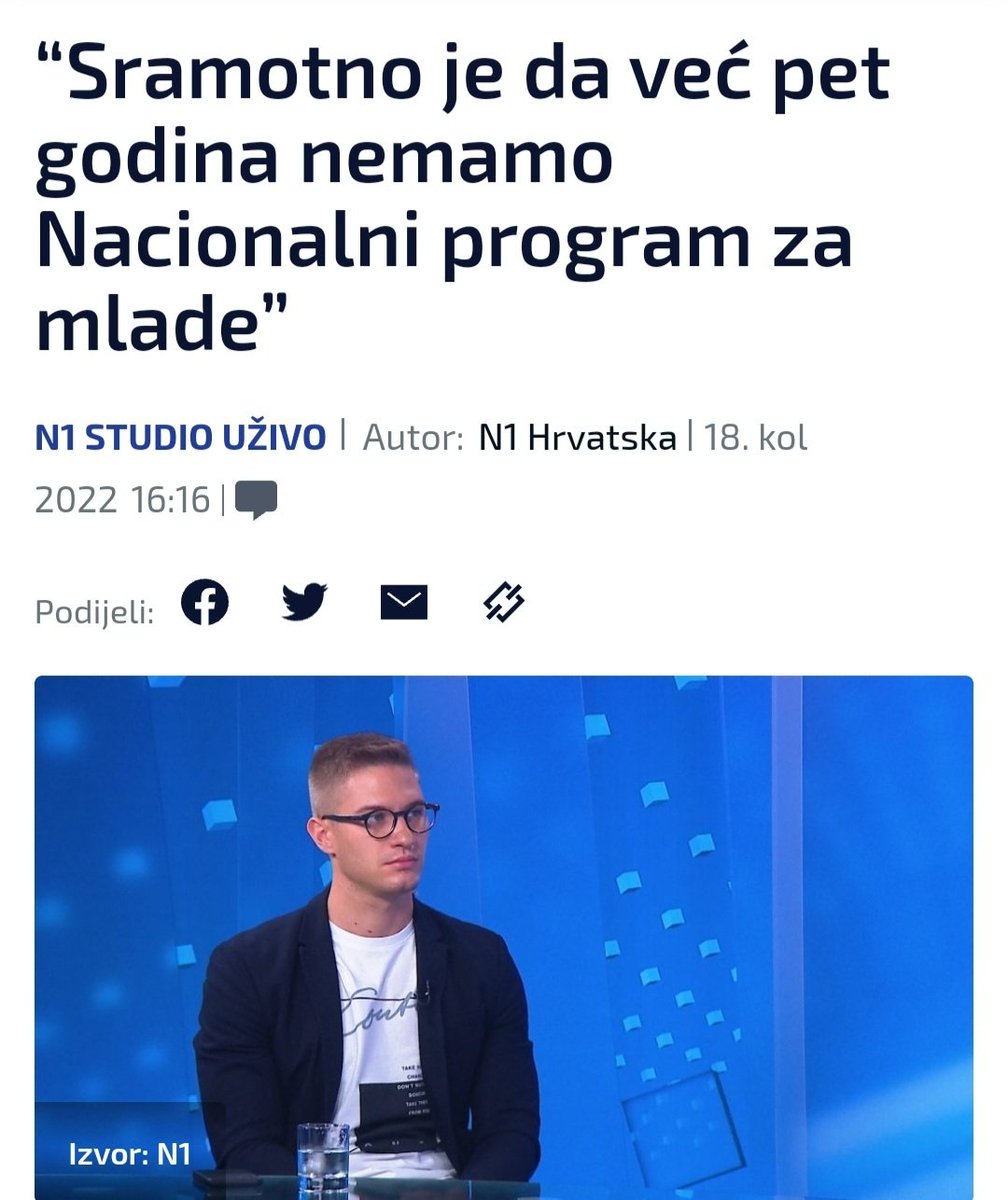 Na <a href="/N1infoZG/">MAN Errors</a> o nepostojanju Nacionalnog programa za mlade ⤵️

ℹ️ bit.ly/3wdnzv0