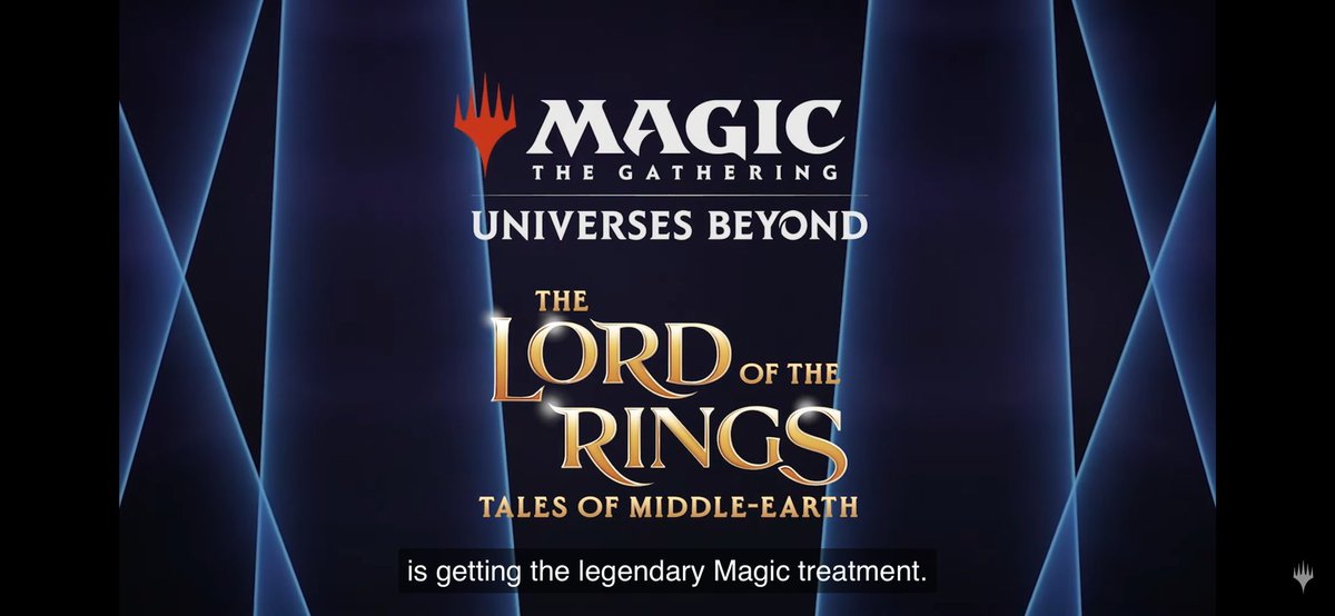 Alright I’m gonna all the subs like… right now 
Lord of the rings 
Mtg
✨magic✨
I’m dripping with excitement 😮‍💨😮‍💨