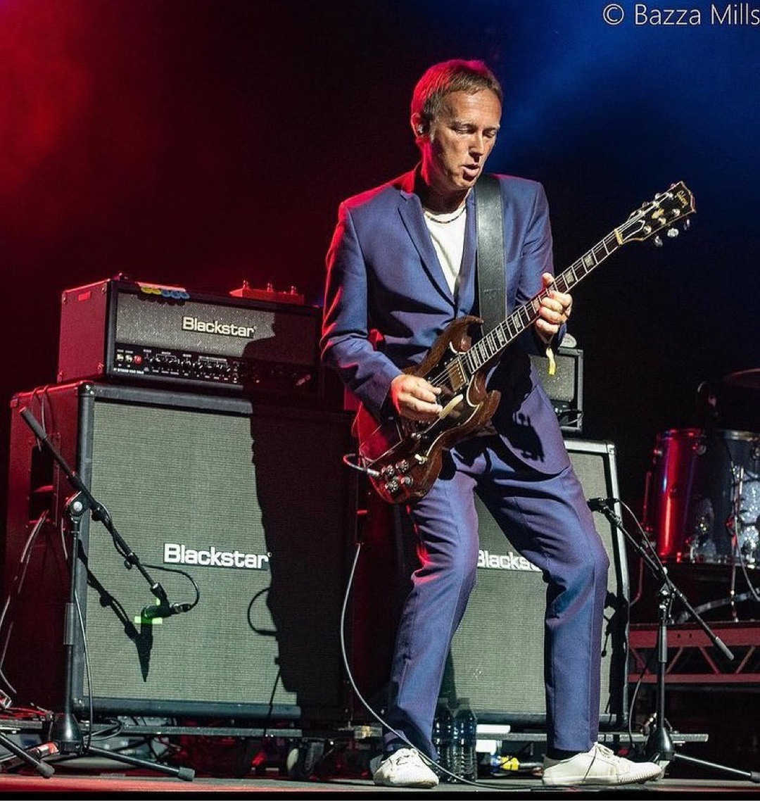 @stevecradock of Ocean Colour Scene making some noise in Glasgow with his twin HT Stage 100 MkII half stacks ⚡️ @ocsmusic 📸 @bazzamills