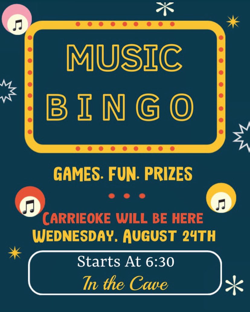 PromontoryKC's tweet image. Requesting all residents to The Cave for a fun night of Music Bingo! 

We are excited to be hosting our first night of Music Bingo with all of our Promontory residents on August 24th at 6:30pm.  
*
*
*
#musicbingo #promontoryapartments #nowleasing #overlandpark #apartmentliving