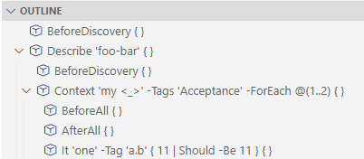 FrodeFlaten's tweet image. Do you get lost while working in your large #pester-testfiles? Forgot where you placed your setup and teardown blocks? Coming soon...

#powershell #pspester