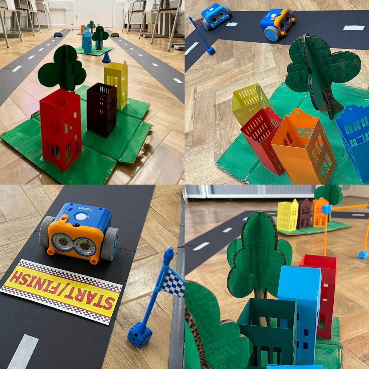 llyfrgellpen's tweet photo. Mae’n Raswyr Robot! Ein Gofod Gwneud oedd lleoliad Grand Prix cyntaf Llyfrgell Penarth! Cafodd ein robot rasio, Botley hwyl ar y trac rasio gyda help ein codwyr bach yn ystod ein sesiwn #ClwbCodio Dydd Llun! Cofiwch barhau i wylio i gael gweld mwy am y llyfrgell! #TEGLYNWYR https://t.co/4WA7MBYA1f