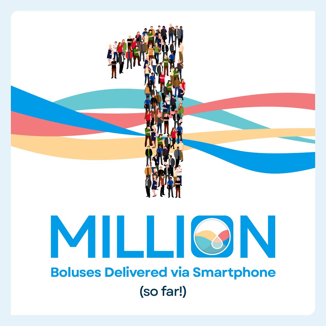 We’re thrilled to announce the #Tandem Family has bolused more than 1 million times from smartphones since we updated the t:connect mobile app! Learn more and see a list of compatible devices: tandemdiabetes.com/products/softw….  #TandemDiabetes #Freedom2Bolus