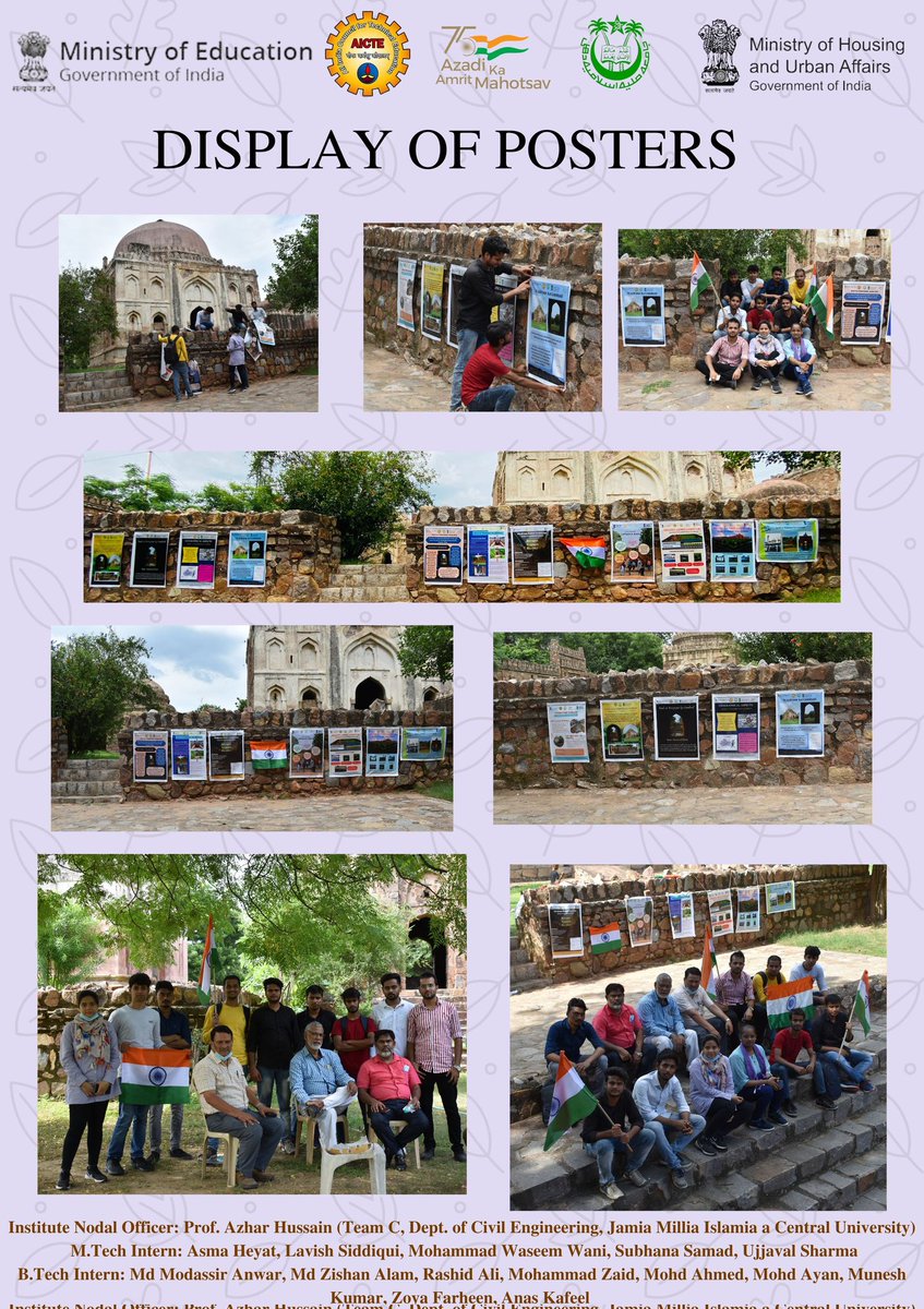 AsmaHeyat's tweet photo. It has been a pleasure working with JMI Team C “ Baoli at Wazirpur Ka Gumbad” under the guidance of our INO, Prof. Azhar Husain, our mentor Prof. Qamrul Hassan and the HOD, Prof. Shamshad Ahmed
#MissionAmritSarovar
#AzadiKaAmritMahotsav
@AICTE_INDIA
@MoHUA_India
@jmiu_official https://t.co/lHQ8WqcD74
