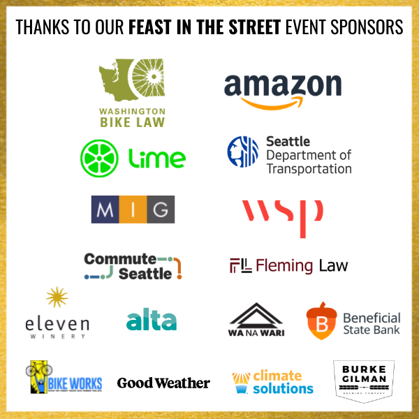 SNGreenways's tweet photo. An amazing group of sponsors are making Saturday's Feast in the Street - and our critical work for safe, healthy and equitable streets - possible! 🎉#SupportTheWork #CelebrateTheWork
Tickets and info: https://t.co/SwVbI3XKPZ https://t.co/lAYNf2NtG3