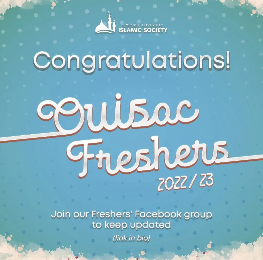 Congratulations to everyone on getting their results today. The <a href="/oxforduni_isoc/">Oxford Uni Islamic Society Outreach Page</a> looks forward to welcoming all our new freshers in October Insha'Allah!! 

If you're joining us in the coming months, make sure to join our Freshers' FB Group. Link in bio!

#GoingToOxford
